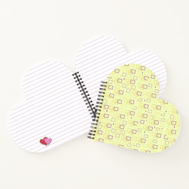 Square Dance Heart Shaped Notebook (Inside)
