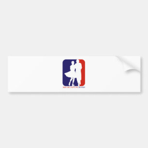 square dance rock bumper sticker