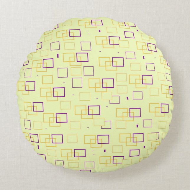 Square Dance Round Pillow (Front)
