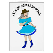 Square Dance Woman Greeting (Front)