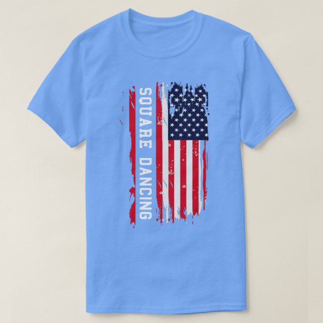 Square Dancing Country Dance Floor Southerners  T-Shirt (Design Front)