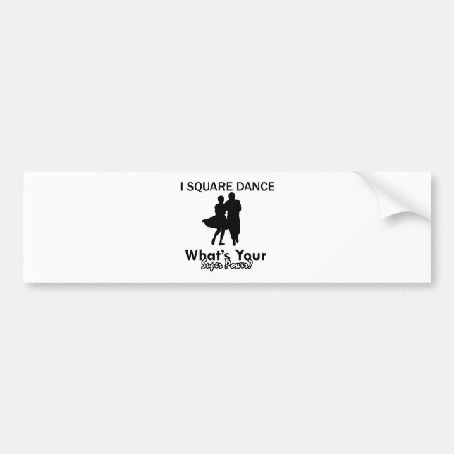 Square dancing designs bumper sticker (Front)