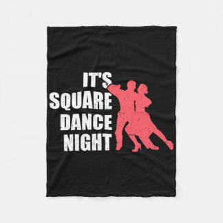 Square Dancing Fleece Blanket