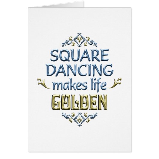 Square Dancing is Golden Cards (Front)