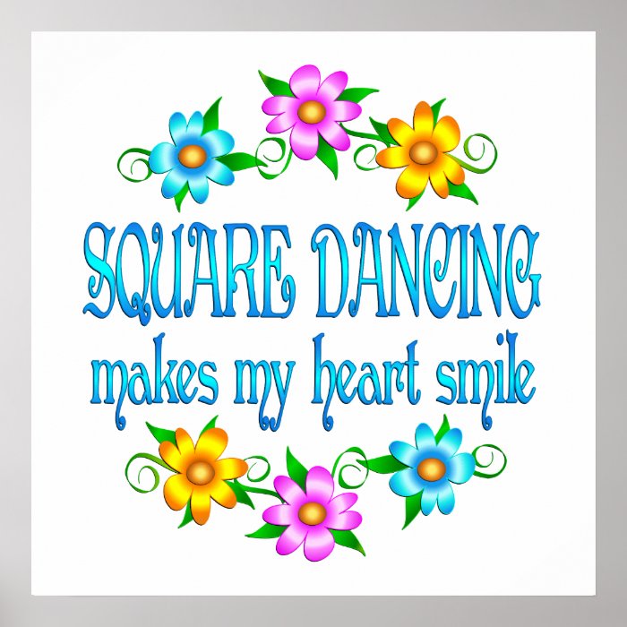 Square Dancing Smiles Print