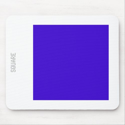 Square _ Deep Blue and White Mouse Pad