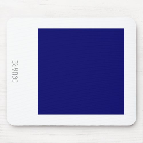Square _ Deep Navy and White Mouse Pad