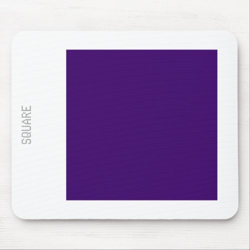 Square _ Deep Purple and White Mouse Pad