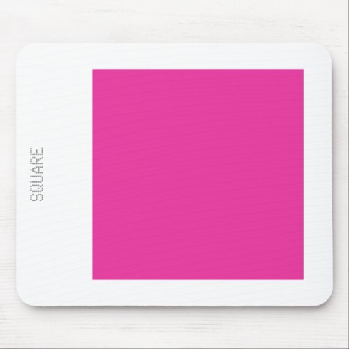 Square _ Deep Rose and White Mouse Pad