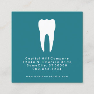 square dentist appointment reminder card