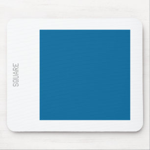 Square - Desert Blue and White Mouse Pad