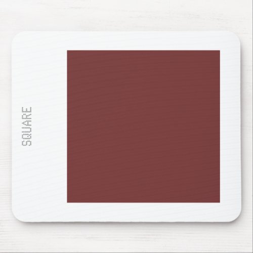 Square _ Dk Brown and White Mouse Pad