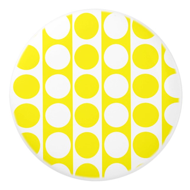 Square Dot Custom Pattern Ceramic Knob (Front)