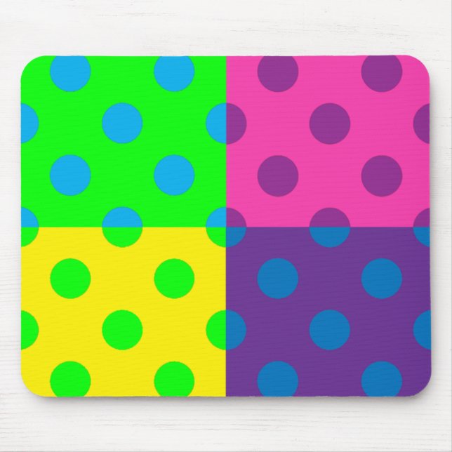 Square Dots Mouse Pad (Front)