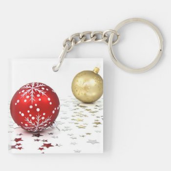 Square (double-sided) Keychain by Inaayastore at Zazzle