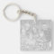 Square double sided photo keychain | two pictures