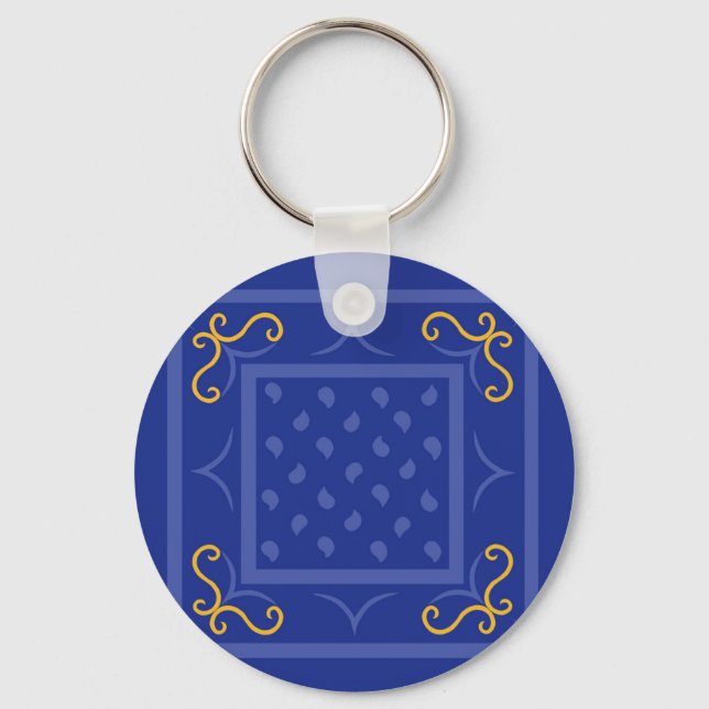 Square Drops Keychain (Front)