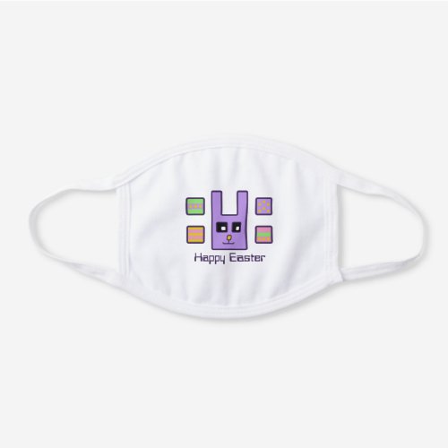 Square Easter Bunny  Eggs Cotton Face Mask