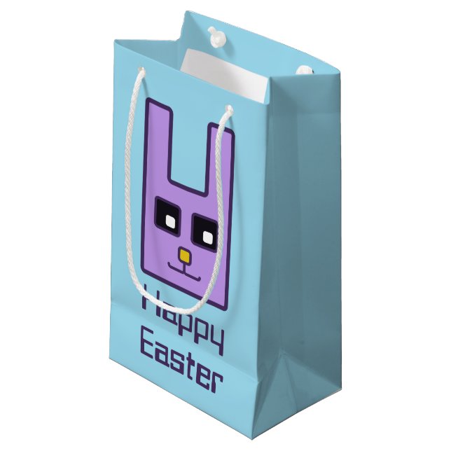 Square Easter Bunny Gift Bag (Small) (Front Angled)