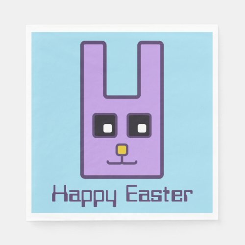 Square Easter Bunny Napkins
