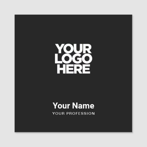 Square Employee Pin Name Tag or Magnetic with Logo