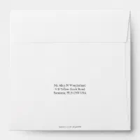 A7 5x7 Black White Return Address Envelopes