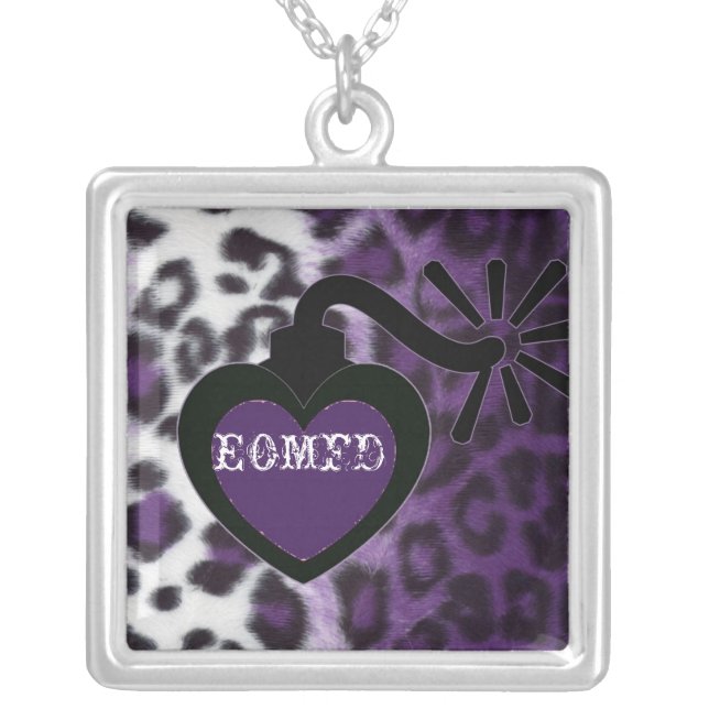 Square EOD Bomb Necklace (Front)