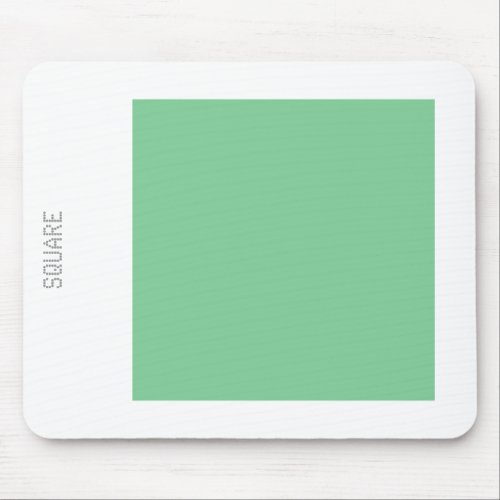 Square _ Faded Green and White Mouse Pad