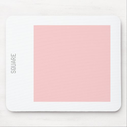 Square _ Faded Pink and White Mouse Pad