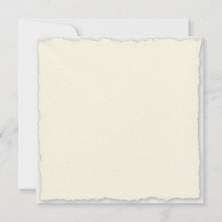 Square Faux Deckle Wedding Invitation Template