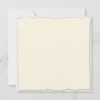Square Faux Deckle Wedding Invitation Template