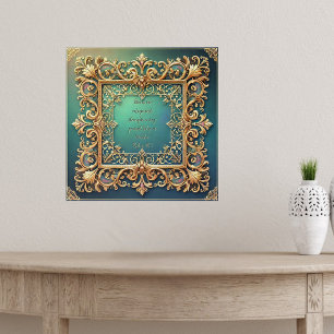 Square Fillagree Frame Customizable Bible Verse Poster