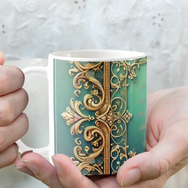 Square Fillagree Frame Customizable  Coffee Mug (Creator Uploaded)