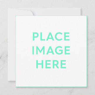 Square Flat Holiday Card, Size: 5.25" x 5.25" Card