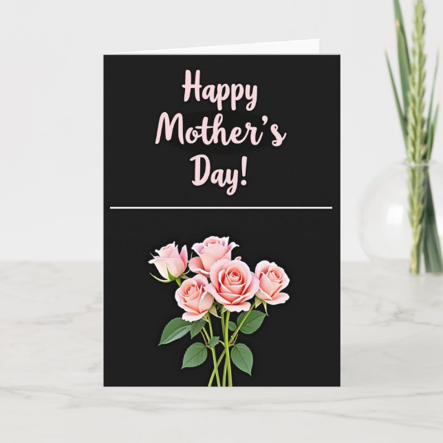 Square Floral Mothers Day Card (Front)