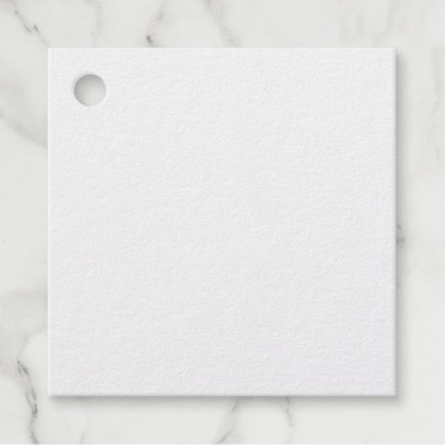 Square Foil Favor Tags (Front)