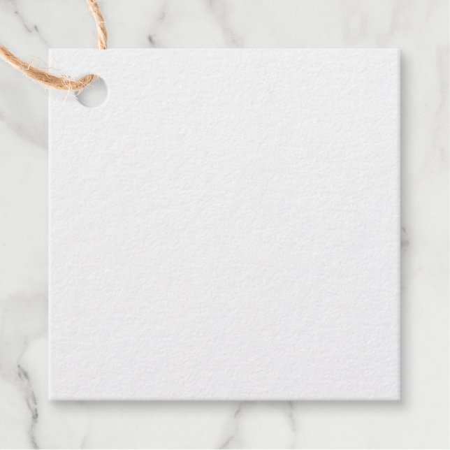 Square Foil Favor Tags (Front)
