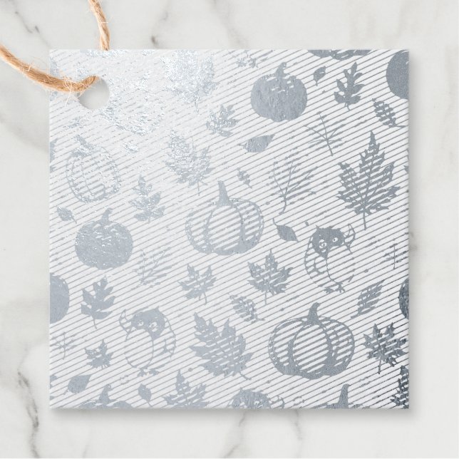 Square Foil Favor Tags (Front)