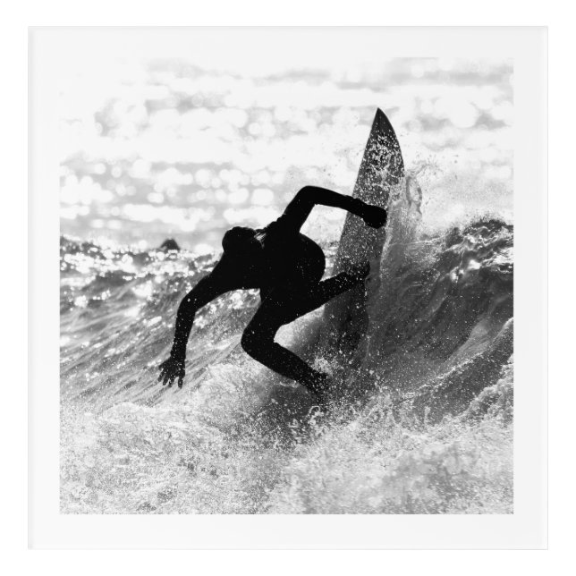 Square Format Surf Art Monochrome (Front)