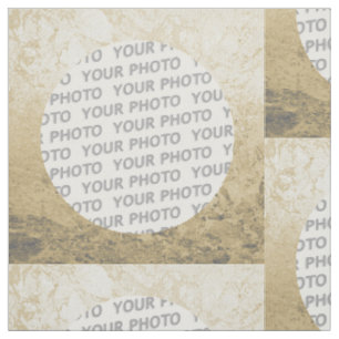 Square Frame splatter VI + your photo Fabric