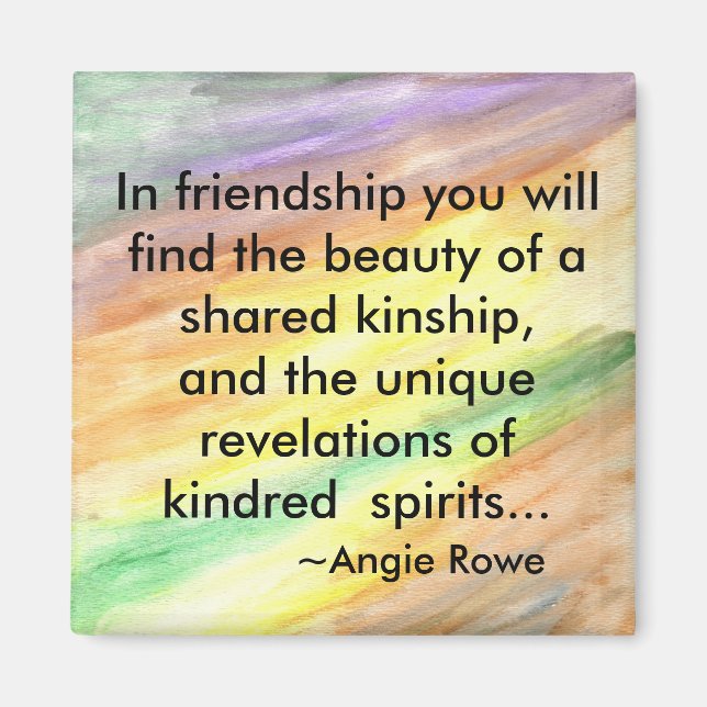 Square Friendship Magnet (Front)