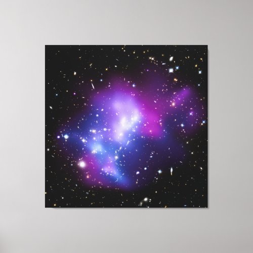 Square Galaxy Cluster MACS J0717 Photo Canvas Print