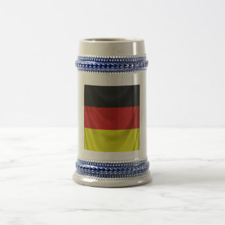 square german flag draped beer stein