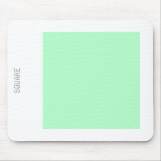 Square - Ghost Green and White Mouse Pad