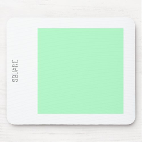 Square _ Ghost Green and White Mouse Pad