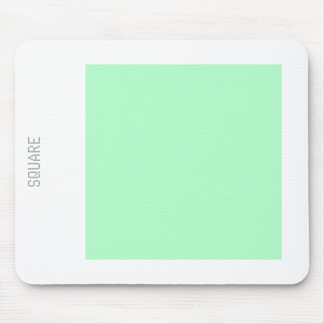 Square - Ghost Green and White Mouse Pad (Front)
