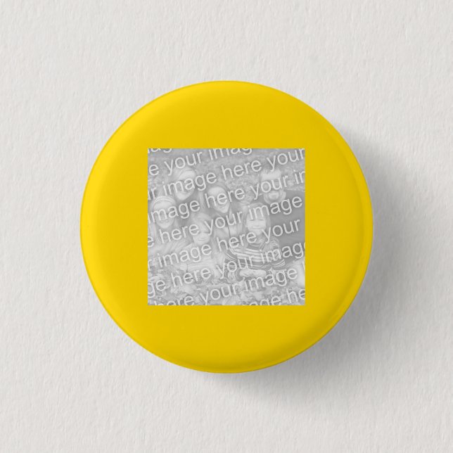Square Gold Border Photo Button (Front)