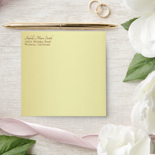 Square Gold Metallic Color Wedding Invitation Envelope