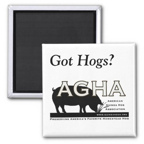 Square Got Hogs magnet