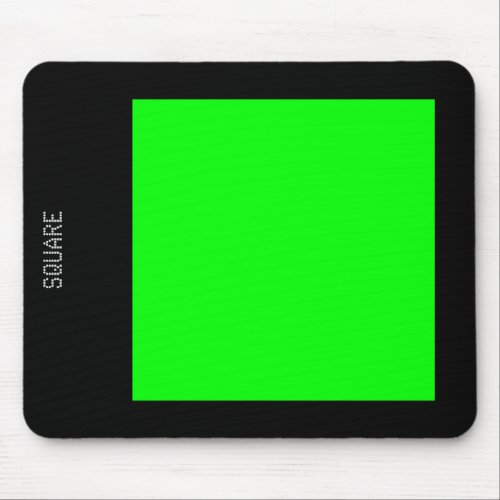 Square _ Green and Black Mouse Pad